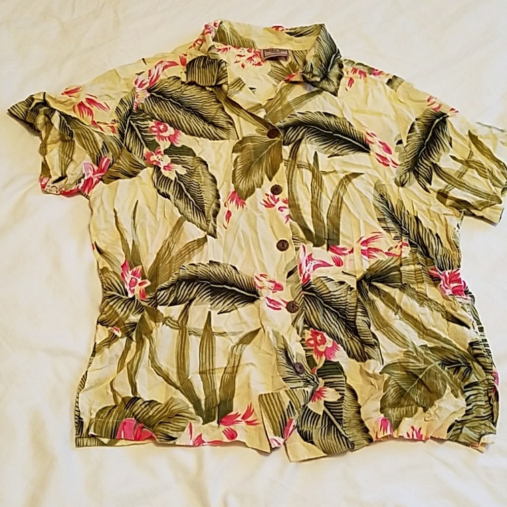 Floral Hawaiian shirt - aloha hut